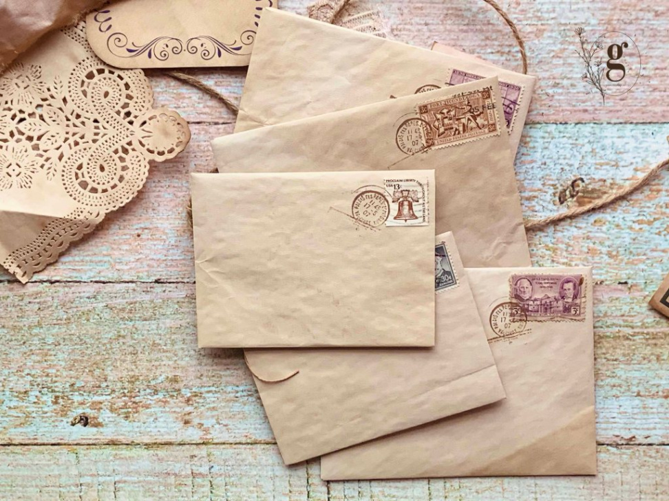 Vintage Envelopes + Free Templates