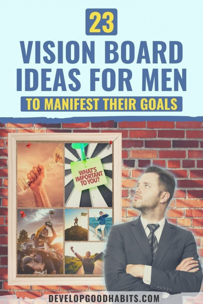 Vision Board Ideas for Men to Manifest Their Goals  Vision