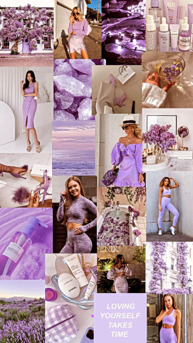 Vision Board- Lavender Aesthetic  Lavender aesthetic, Vision