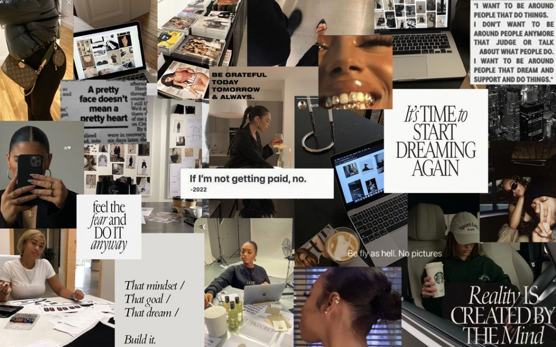 Vision Board. Lifestyle Moodboard