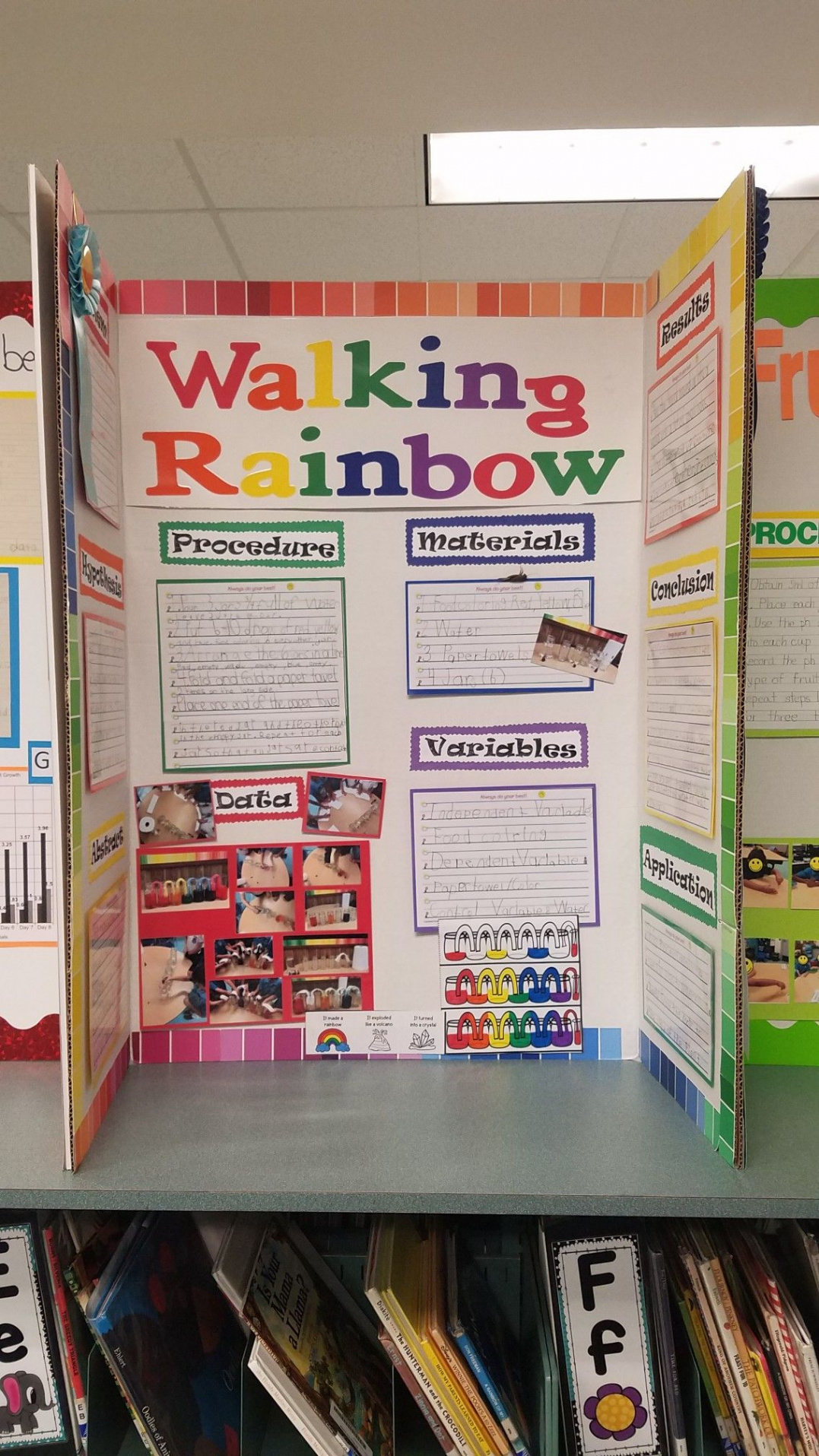 Walking Rainbow Science Fair Project  Science fair, Science fair