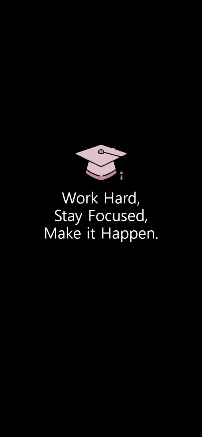 Wallpaper stay focused  School motivation quotes, Study