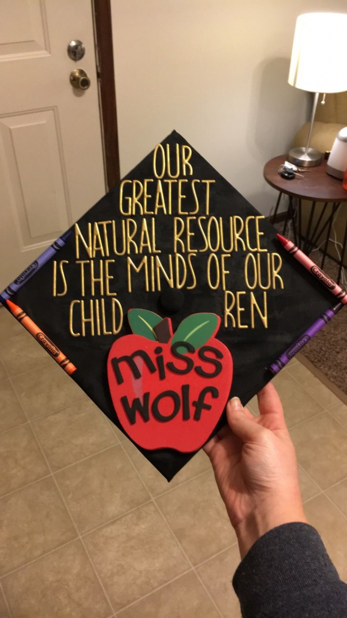 Walt Disney quote, teacher graduation cap  Teacher graduation cap