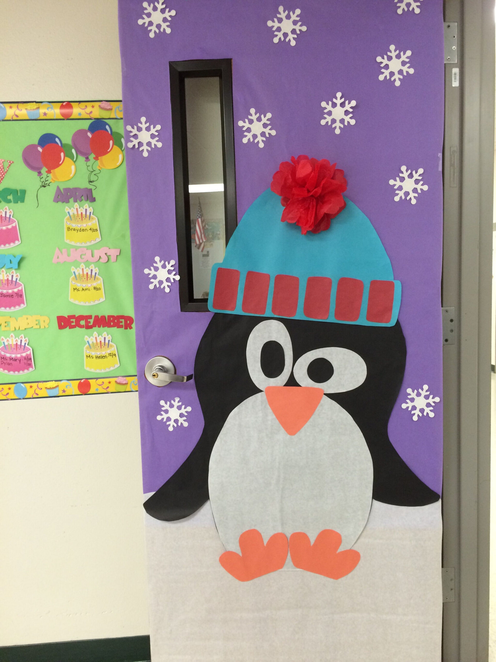 Whimsical Winter Classroom Door Decoration