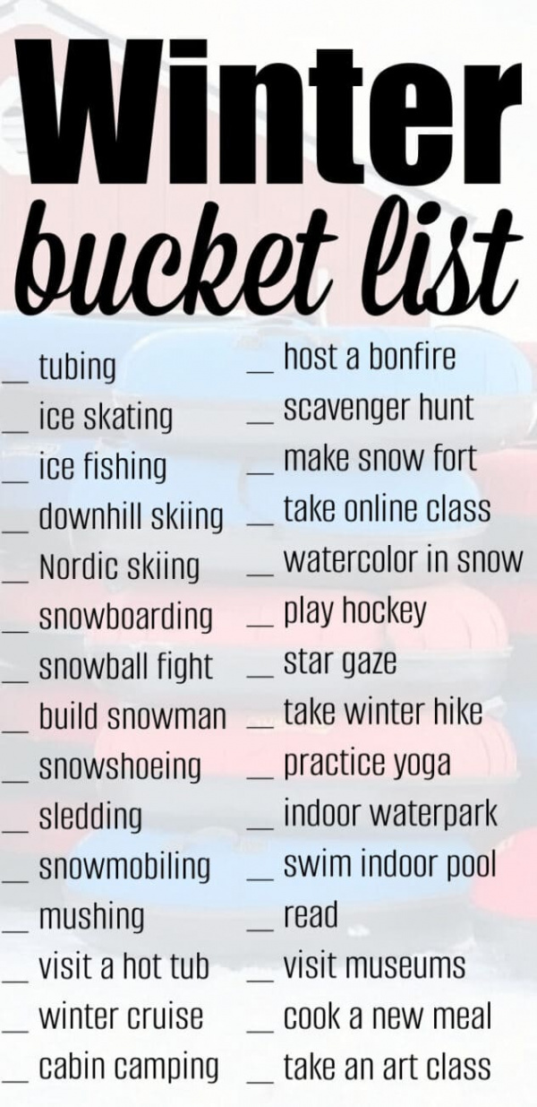 Winter Activities for Kids Bucket List · The Typical Mom