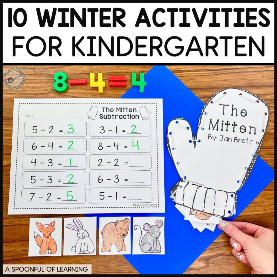 Winter Activities for Kindergarten - A Spoonful of Learning