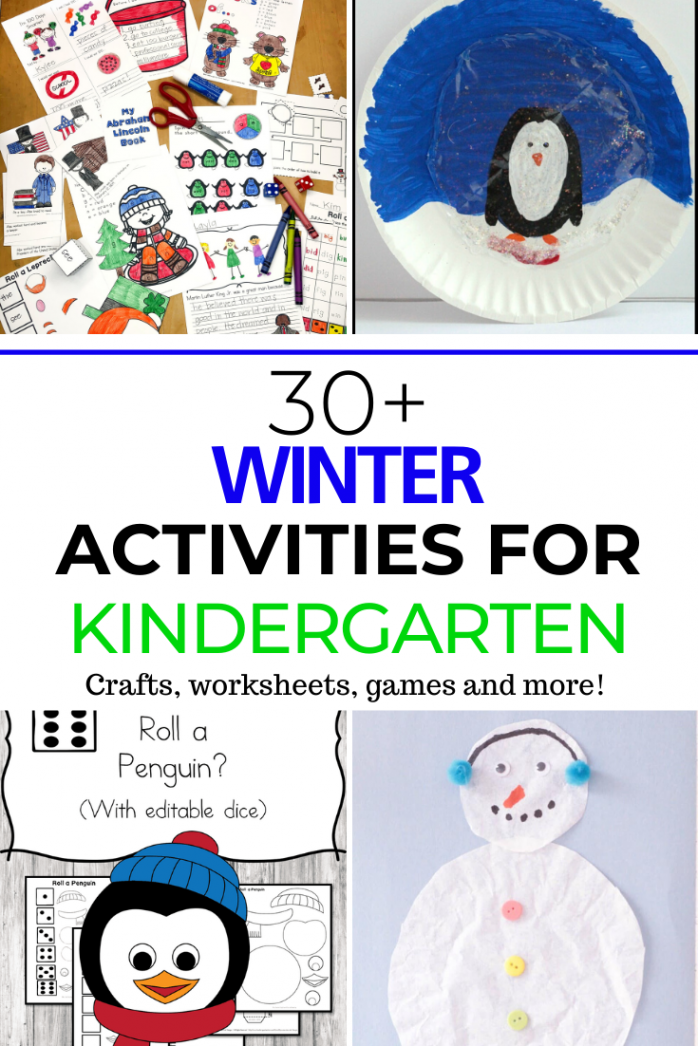 Winter Activities for Kindergarten  Mrs