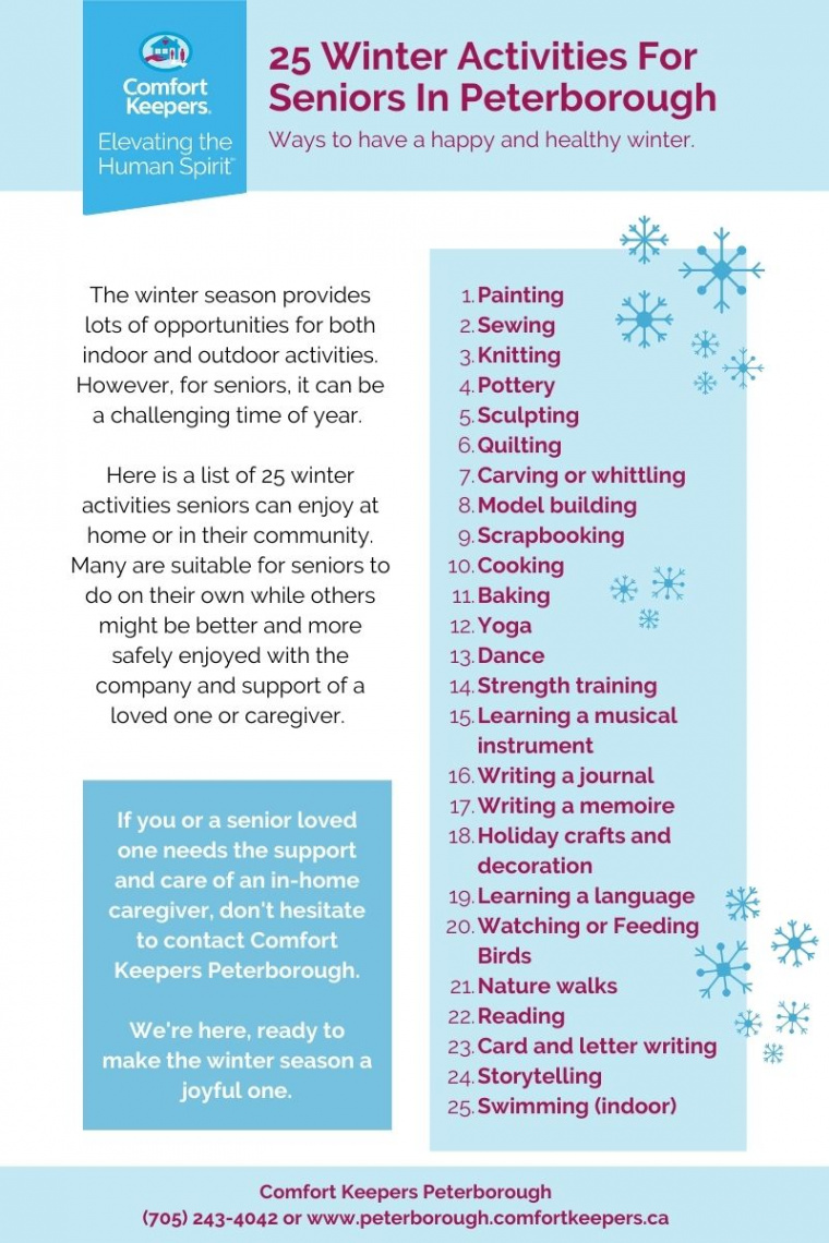 Winter Activities for Seniors - Comfort Keepers Peterborough