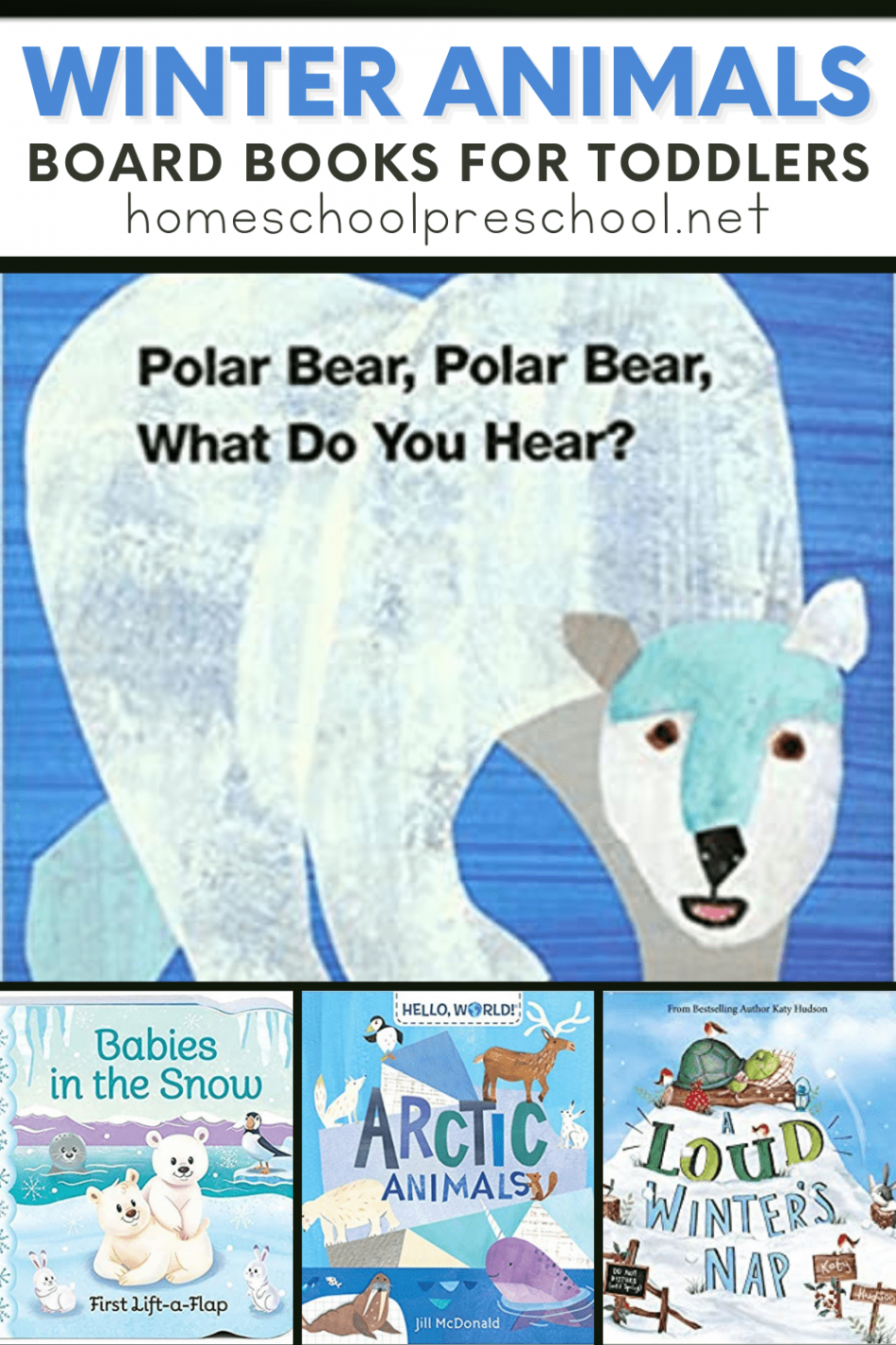 Winter Animals Books for Toddlers  Board Books