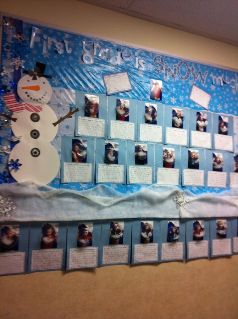 Winter bulletin board