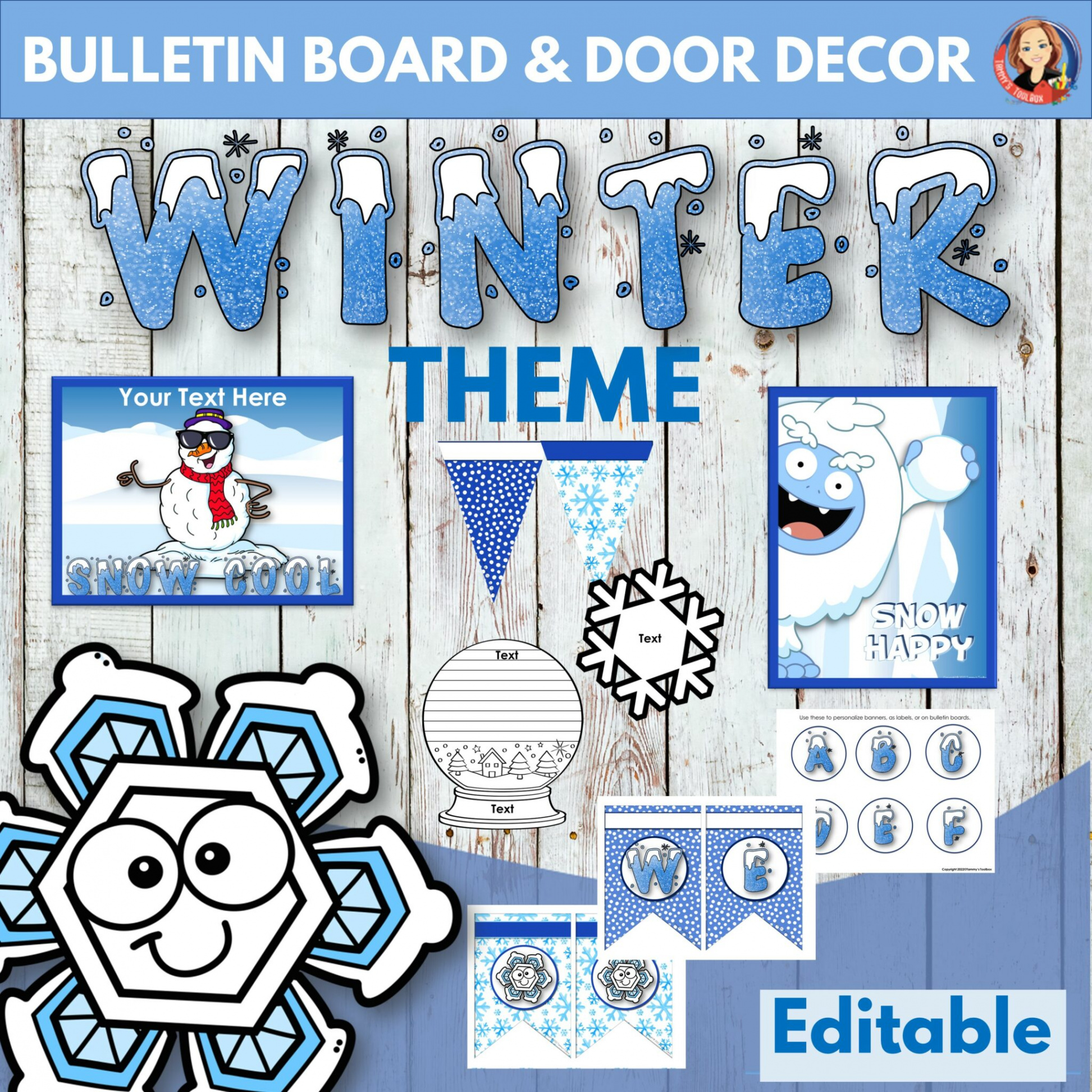 Winter Bulletin Board Kit with Writing Activities  Made By Teachers