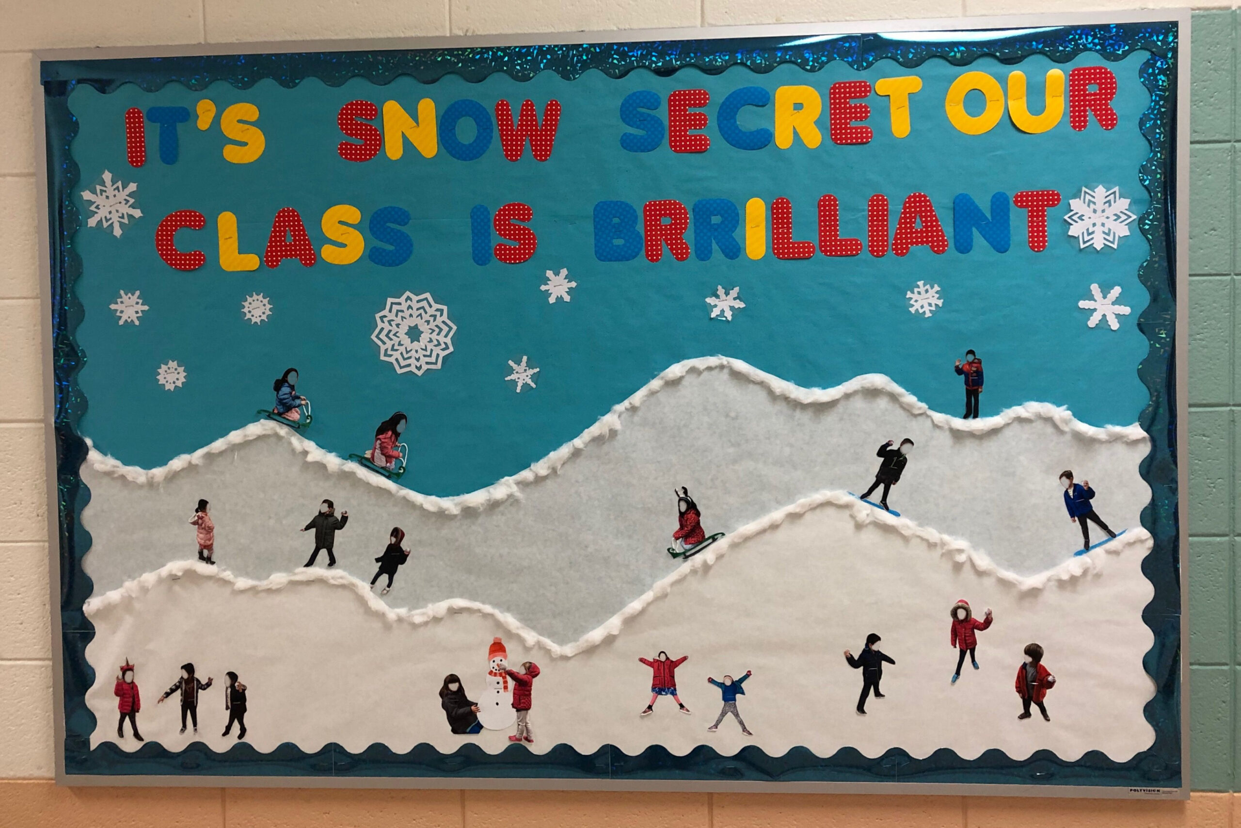 Winter Bulletin Board with puns  Holiday bulletin boards, Winter