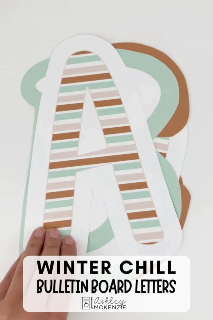 Winter Chill A-Z Bulletin Board Letters Primary Font - Ashley McKenzie  Classroom Decor