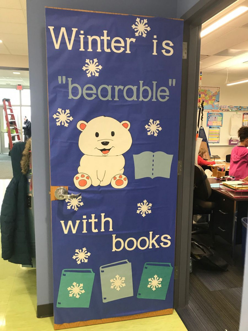 Winter classroom door decor  Door decorations classroom