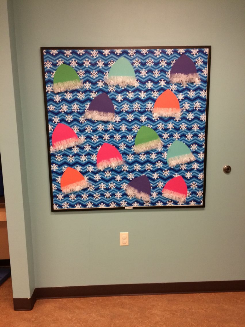 Winter hat bulletin board  Winter theme, Winter hats, Winter