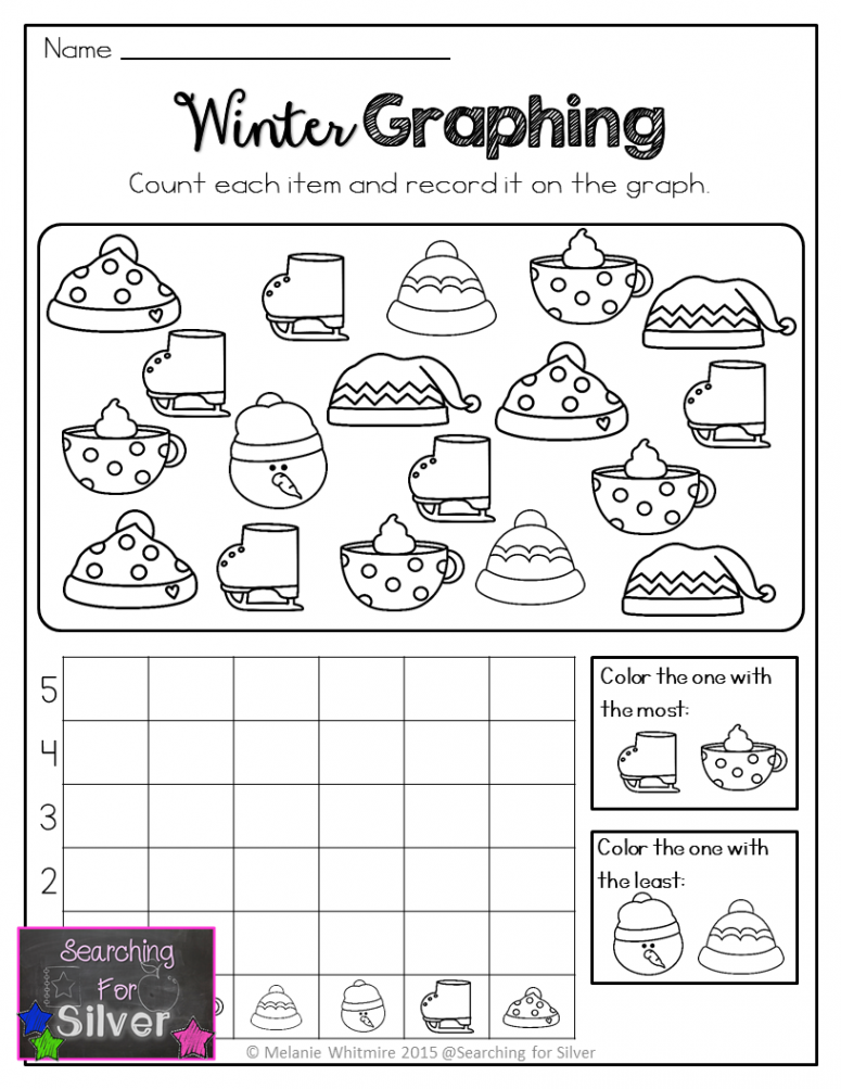 Winter Math & Literacy Printables st Grade  Winter math