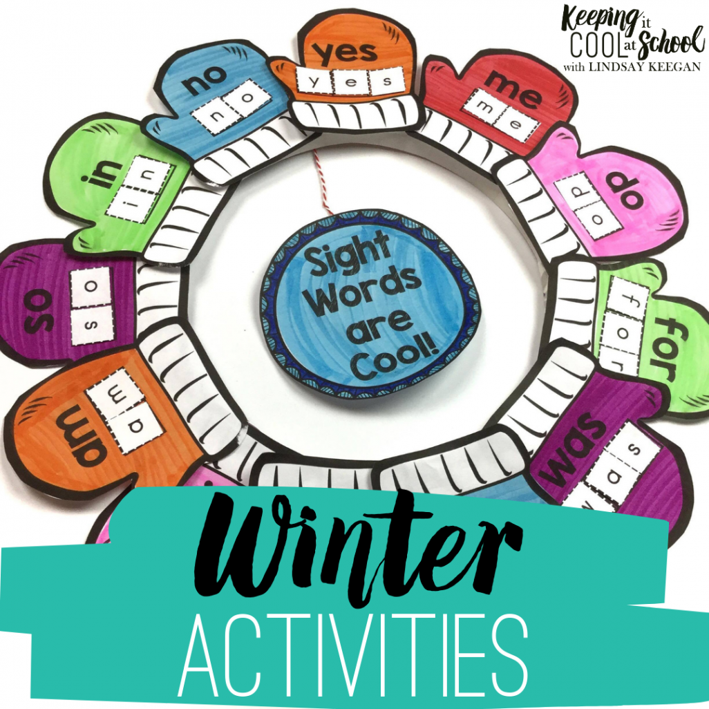 Winter Math and ELA Activities for Kindergarten and First Grade