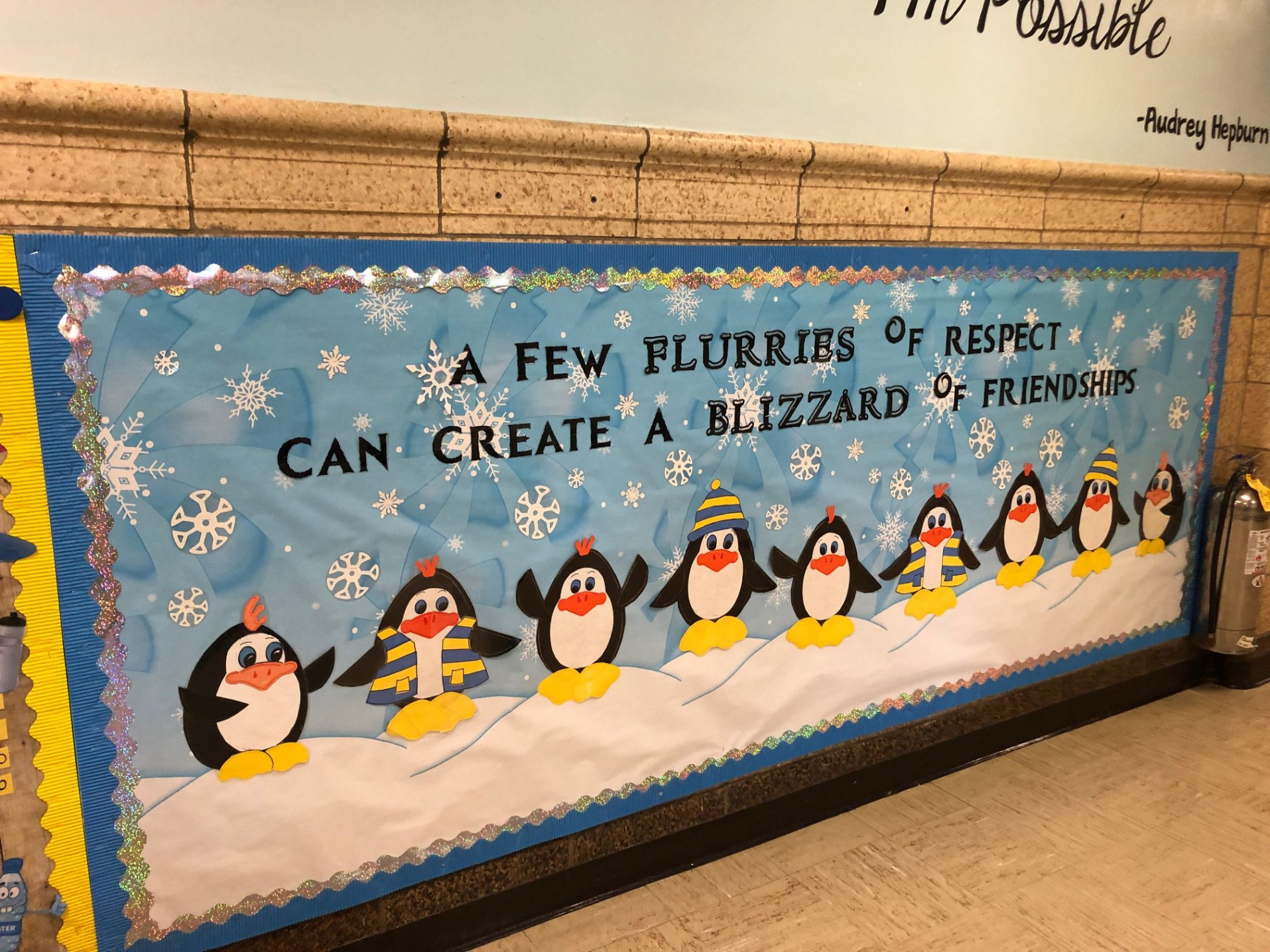 Winter Penguin Bulletin Board