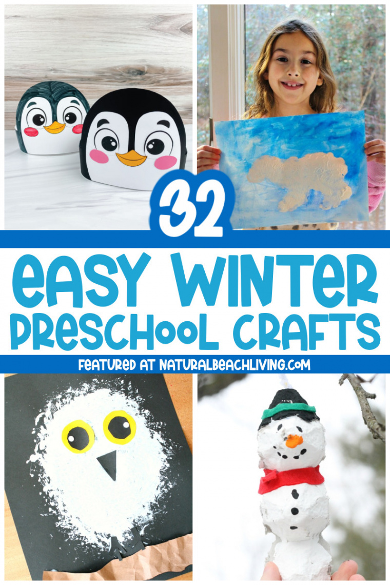 Winter Preschool Crafts - Fun Art and Craft Ideas - Natural