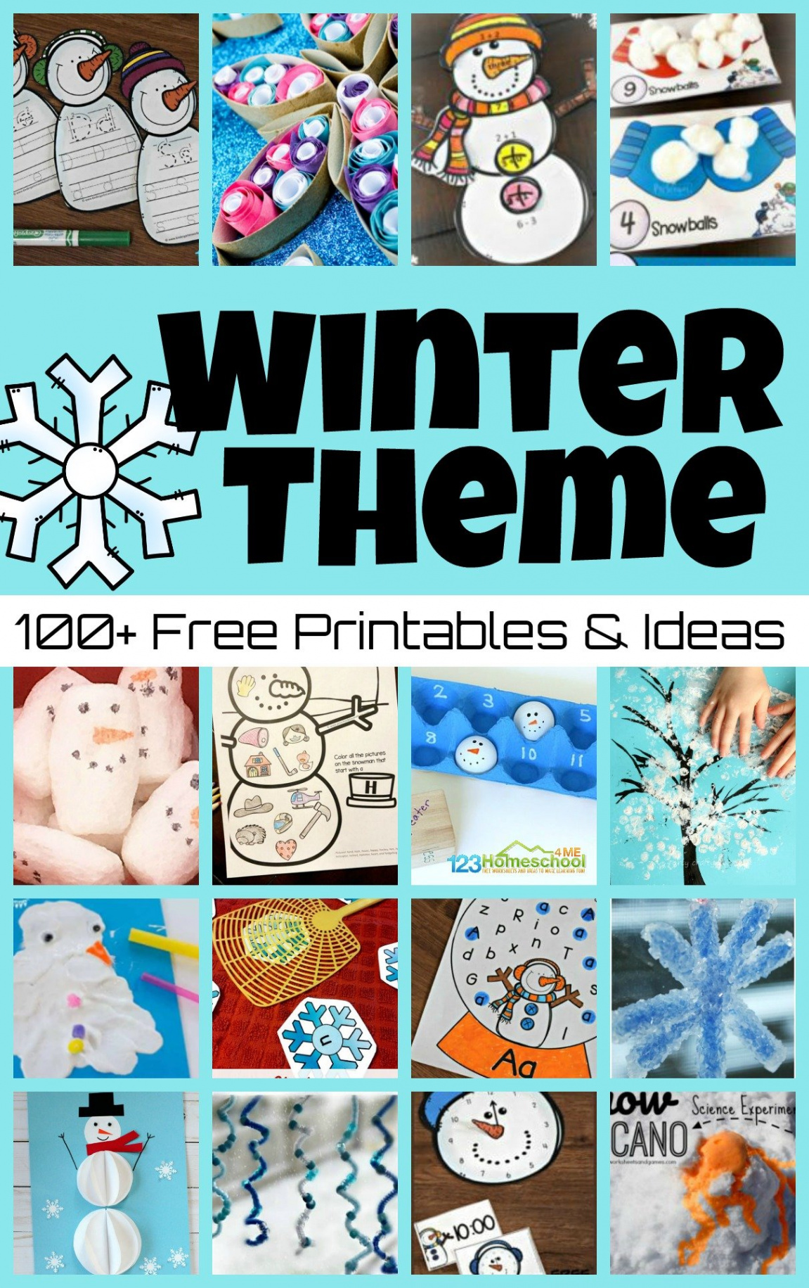 WINTER THEME - Printables and Activities for kids w/ + Free