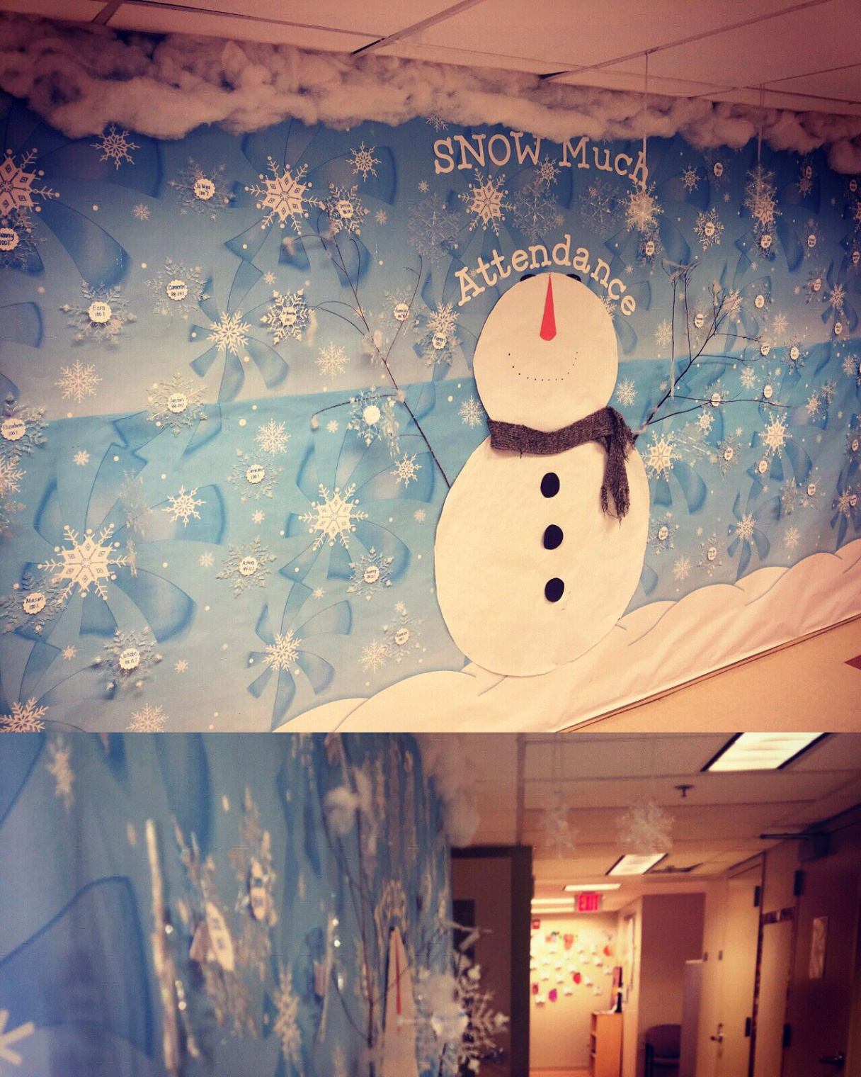 Winter wonderland bulletin board