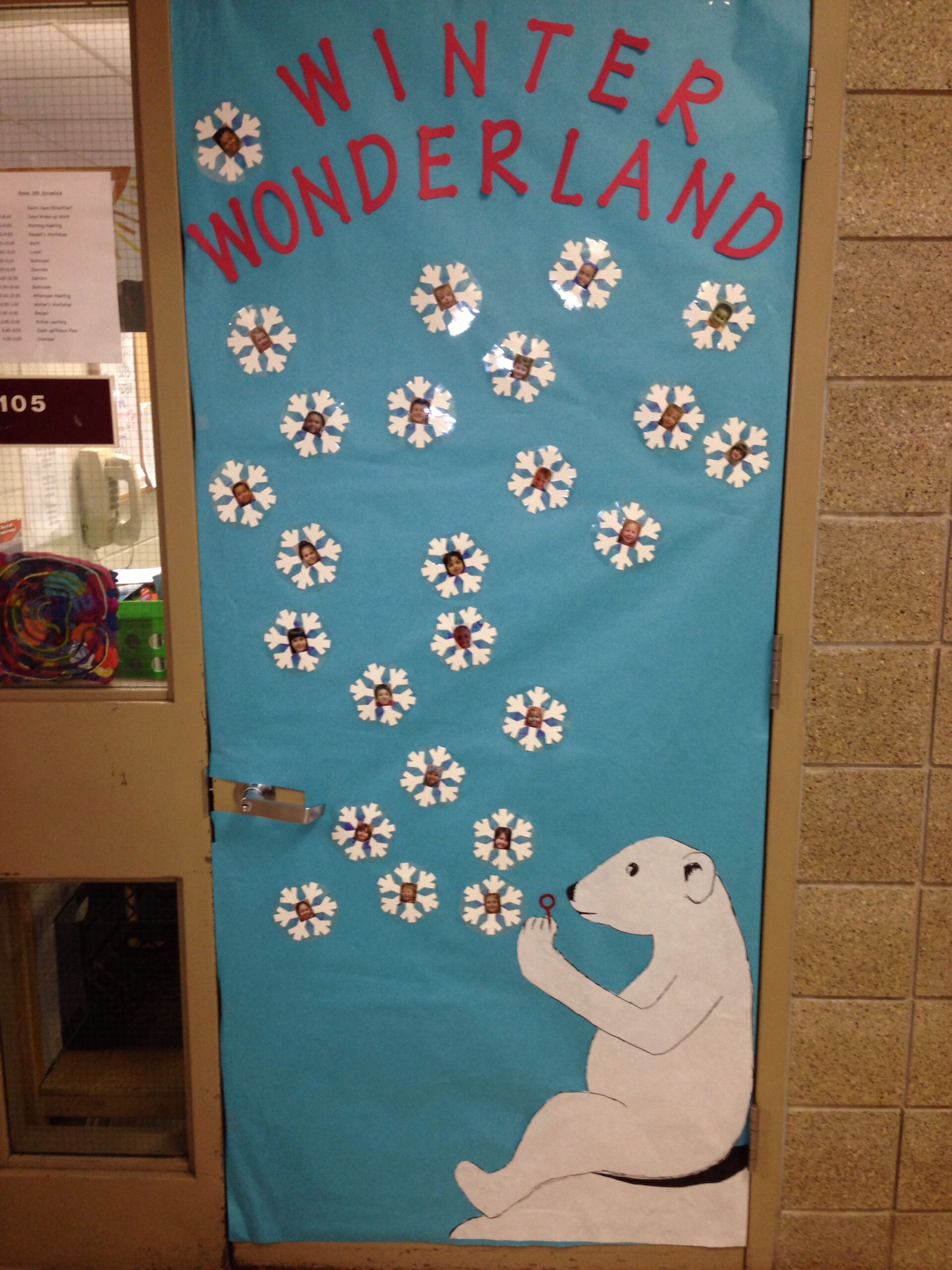 Winter Wonderland door decoration