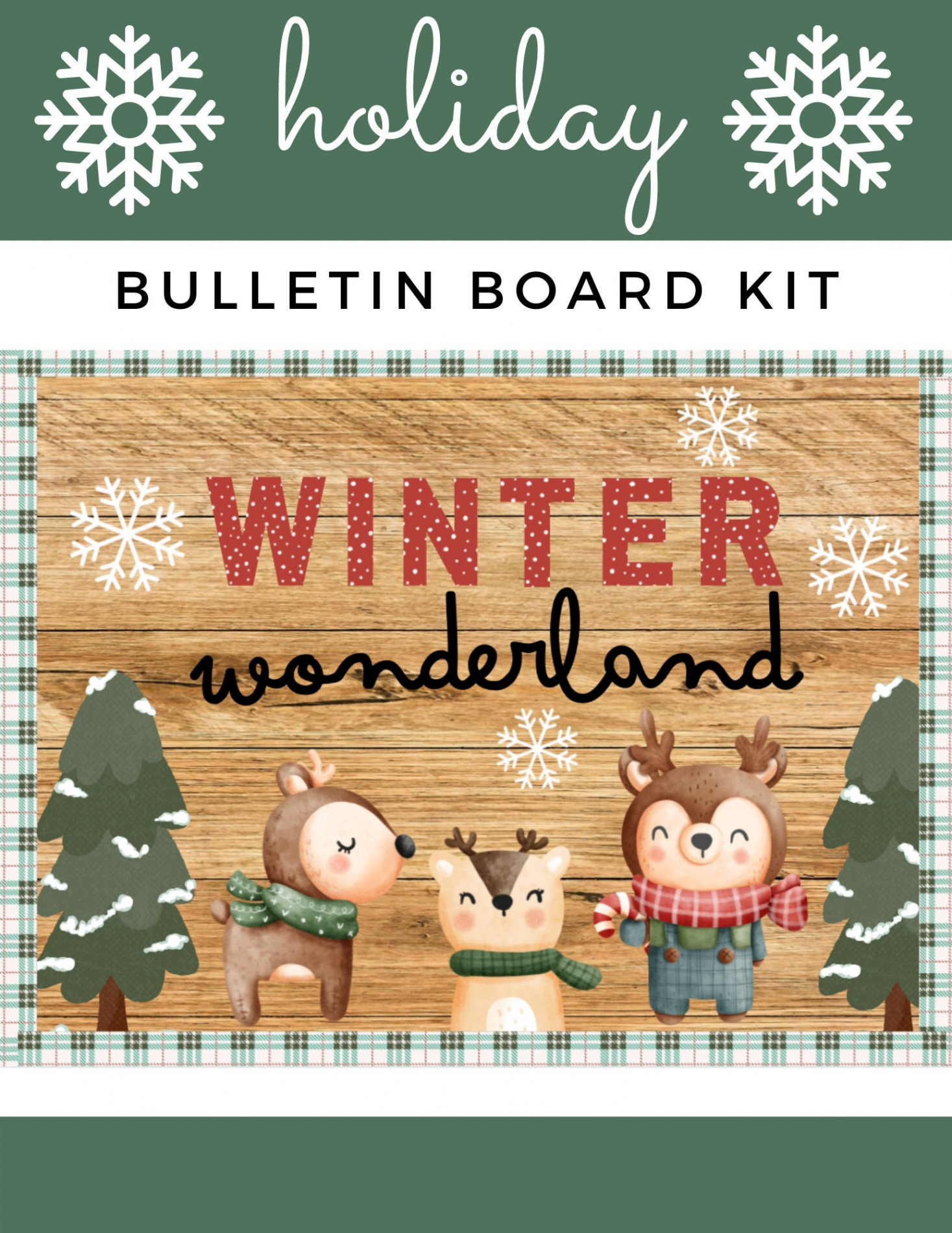 Winter Wonderland Holiday Bulletin Board Kit - Etsy