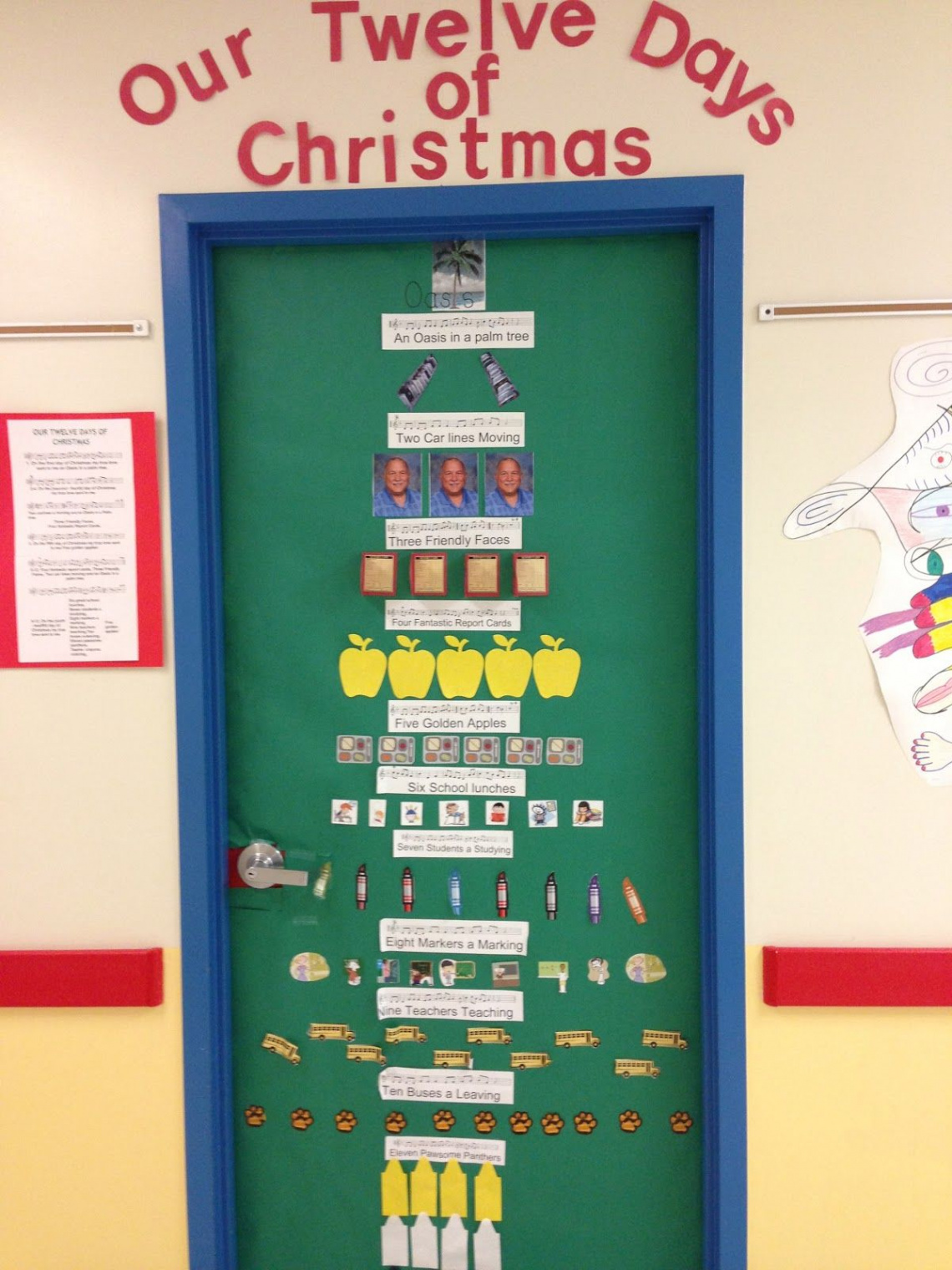 Wolfelicious  Holiday classroom doors, Door decorations