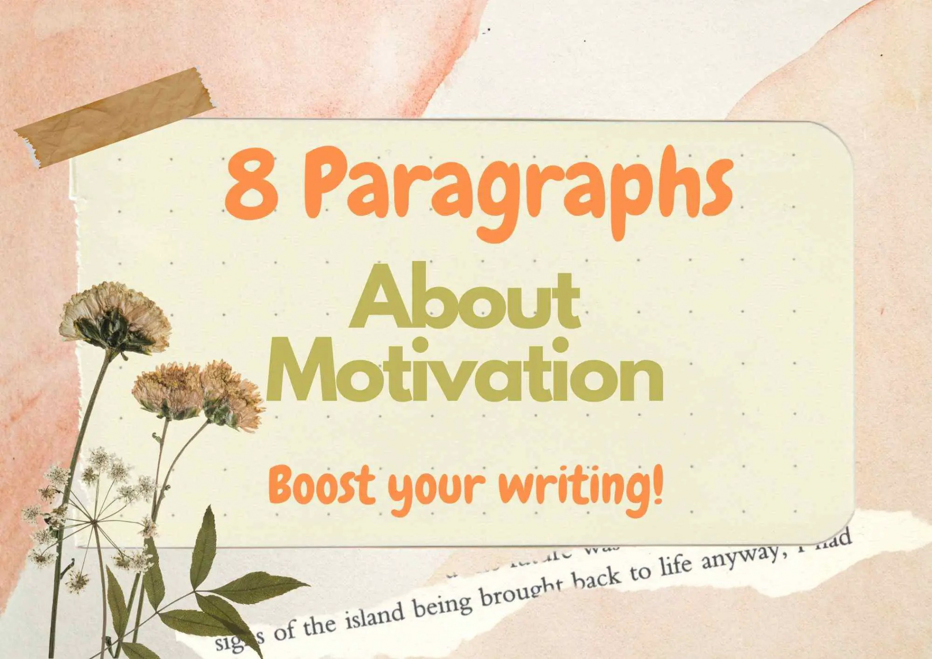 A paragraph on motivation:  Awesome Examples