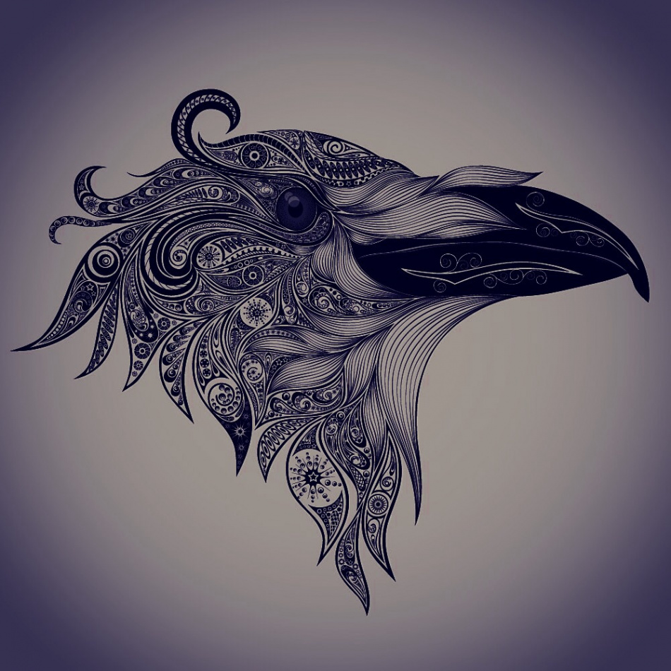 Abstract vector crow :: Behance