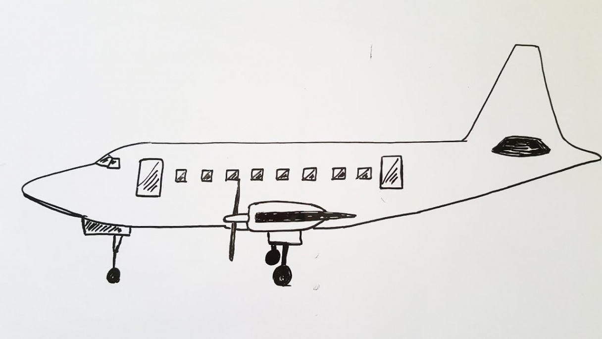 Aeroplane easy whiteboard drawings step by step academy of art How to draw  airplane on whiteboard