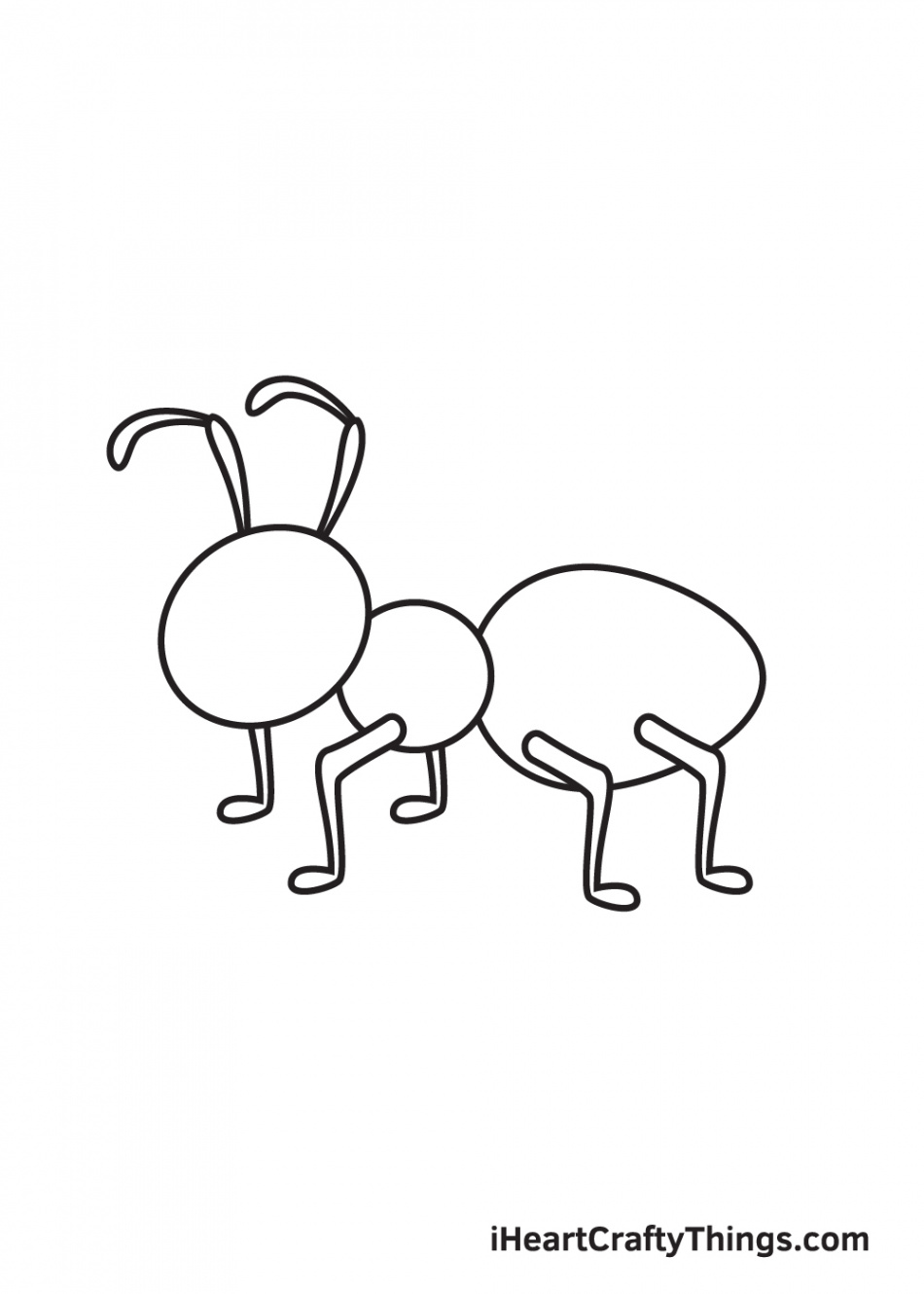 Ant Drawing - How To Draw An Ant Step By Step