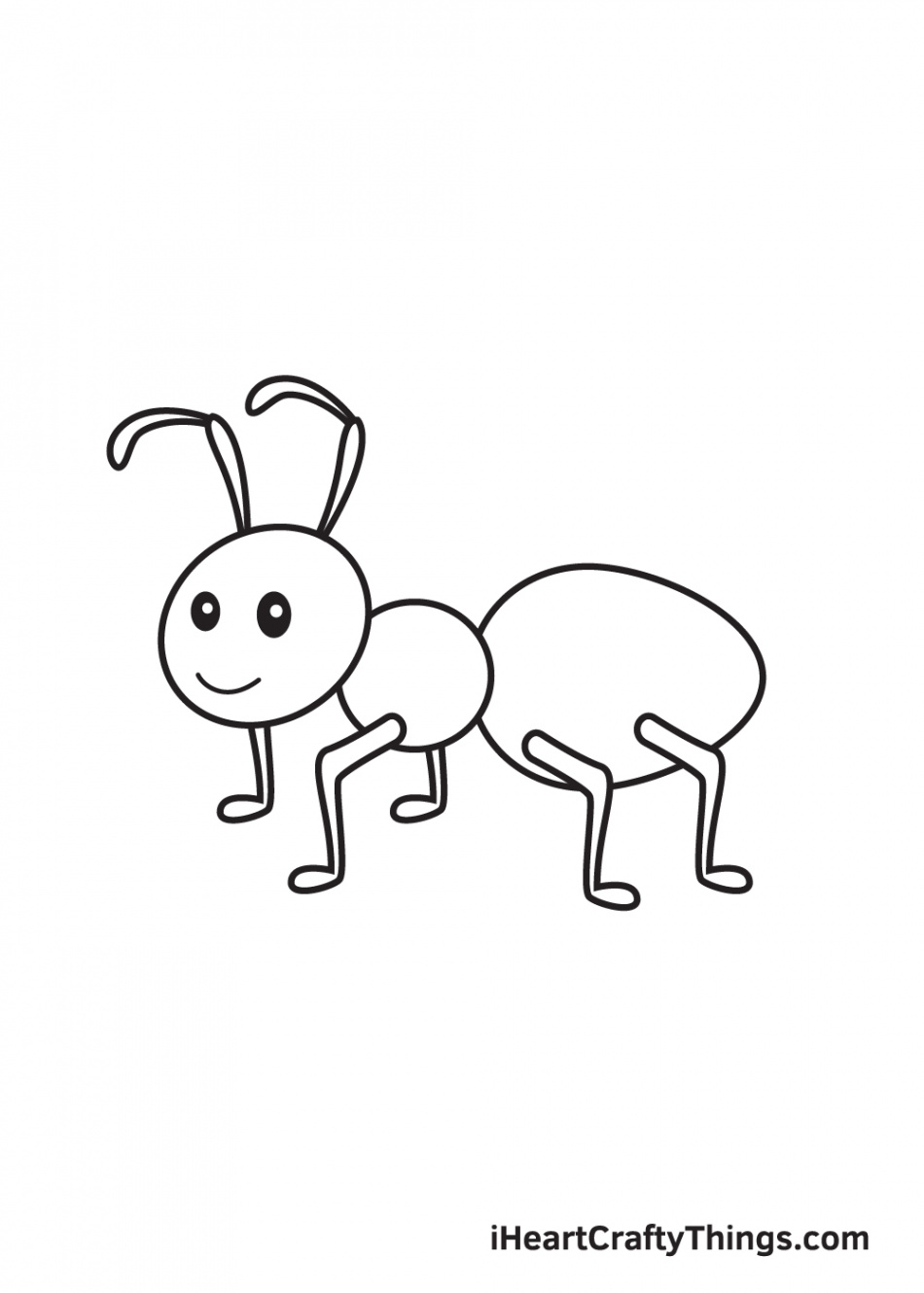 Ant Drawing - How To Draw An Ant Step By Step