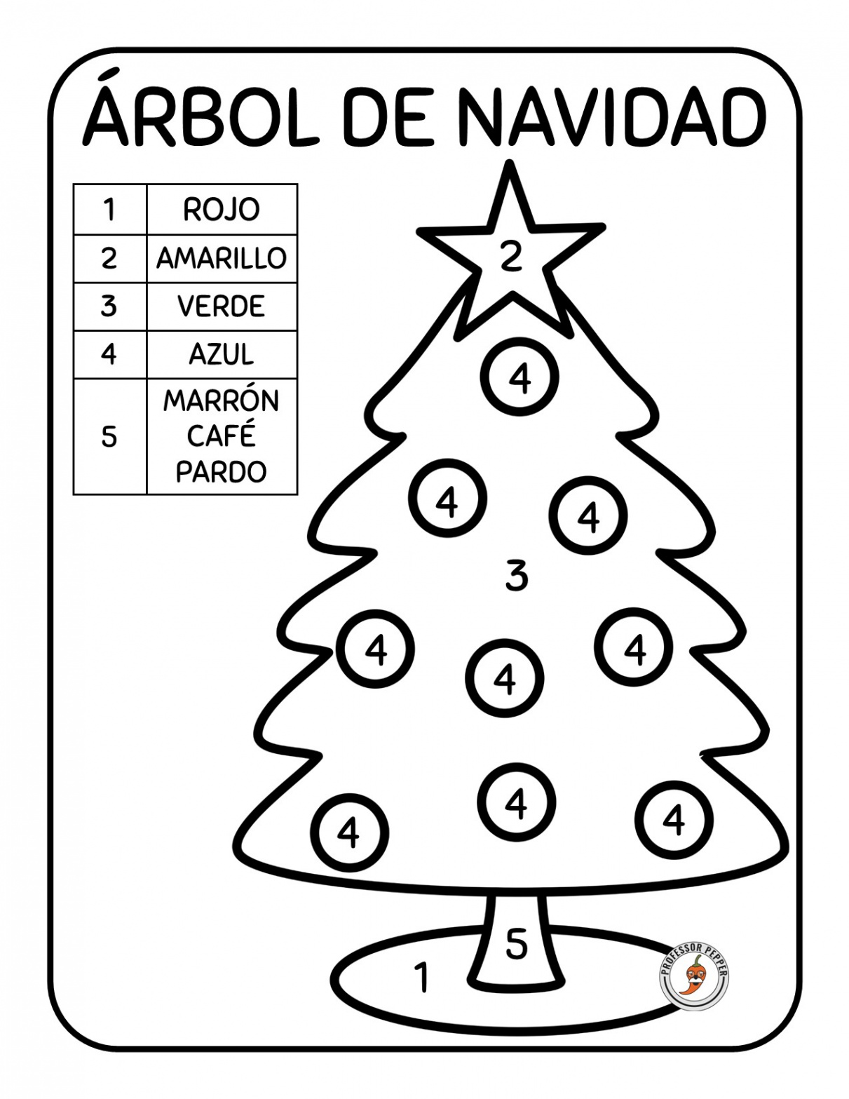 Árboles de Navidad - Spanish Christmas Trees  Made By Teachers