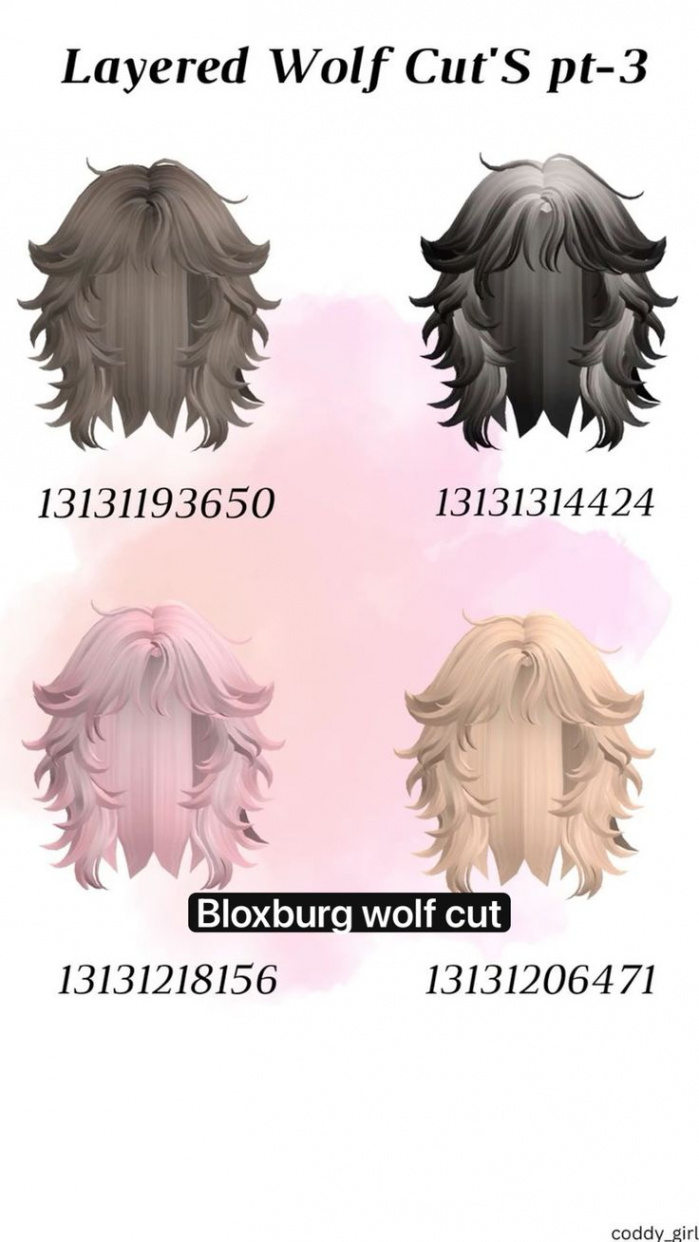 Bloxburg wolf cut  Body pose drawing, Roblox codes, Really cool