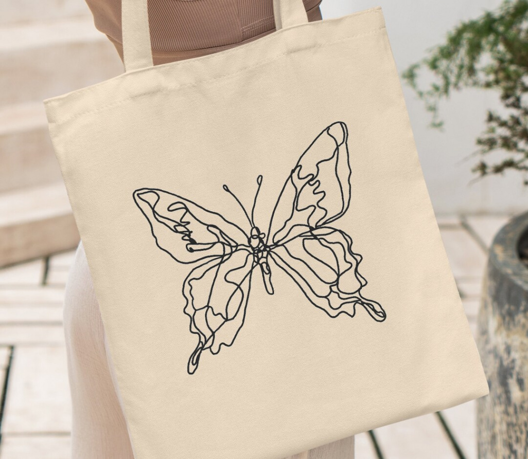 Butterfly Tote Bag, Line Art Tote Bag, Moth Tote Bag, Butterfly Bag,  Butterfly Lover Gift, Butterfly Gift Cottagecore Tote, Artsy Tote Bag -  Etsy