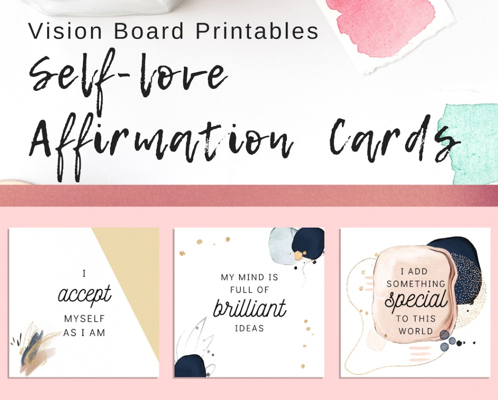 Buy Vision Board Self Love Affirmation Cards Goal Cards Vision Board  Printables Self Love Quote Cards Self Love Printables Inspiration Online in  India