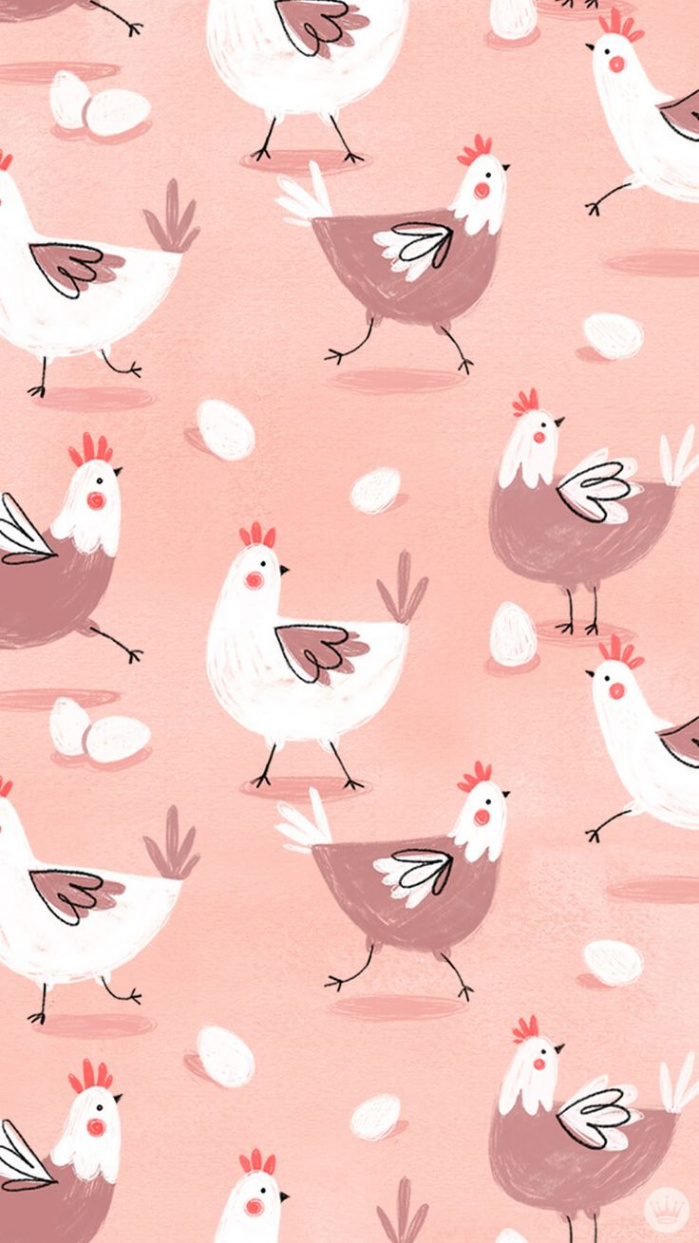 Chicken wallpaper, Chicken illustration, Chicken drawing