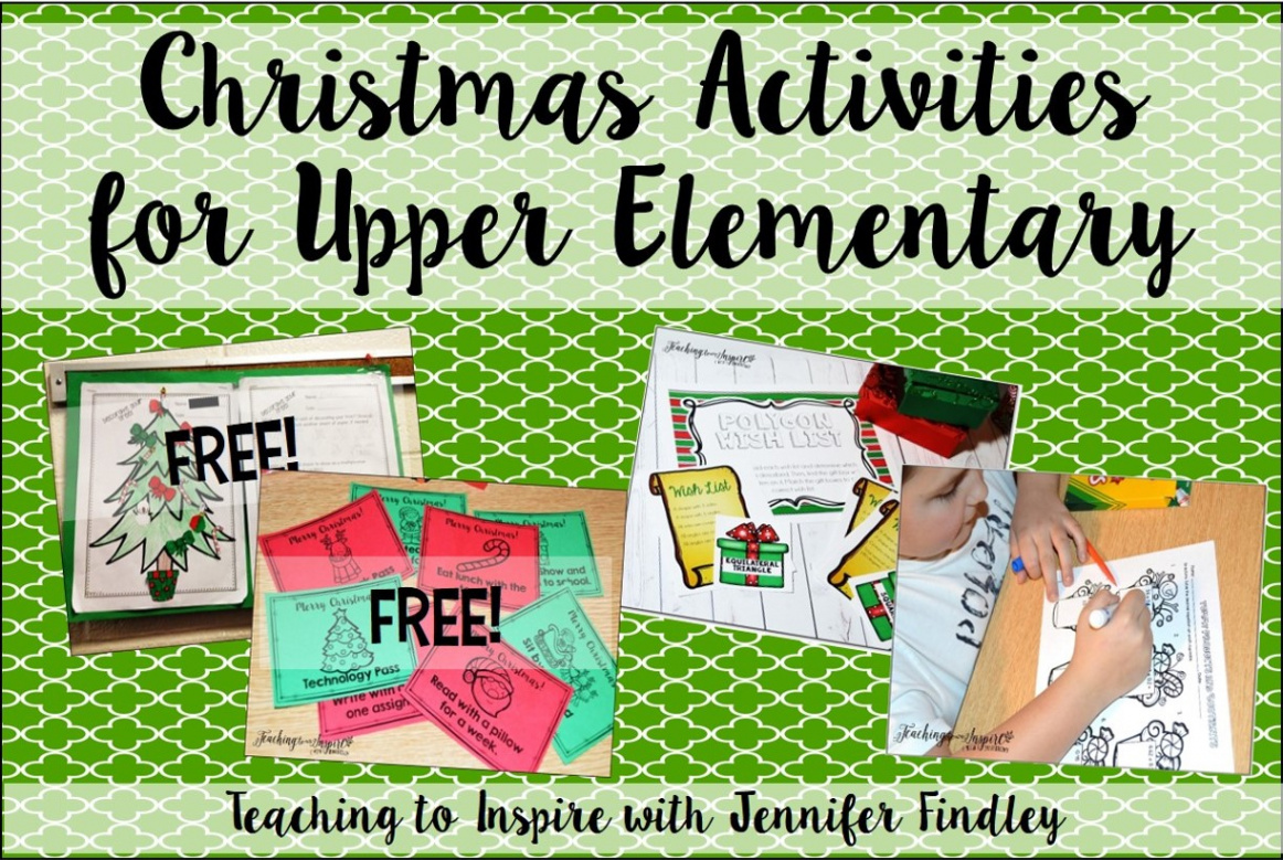 Christmas Activities for Upper Elementary - Teaching with Jennifer