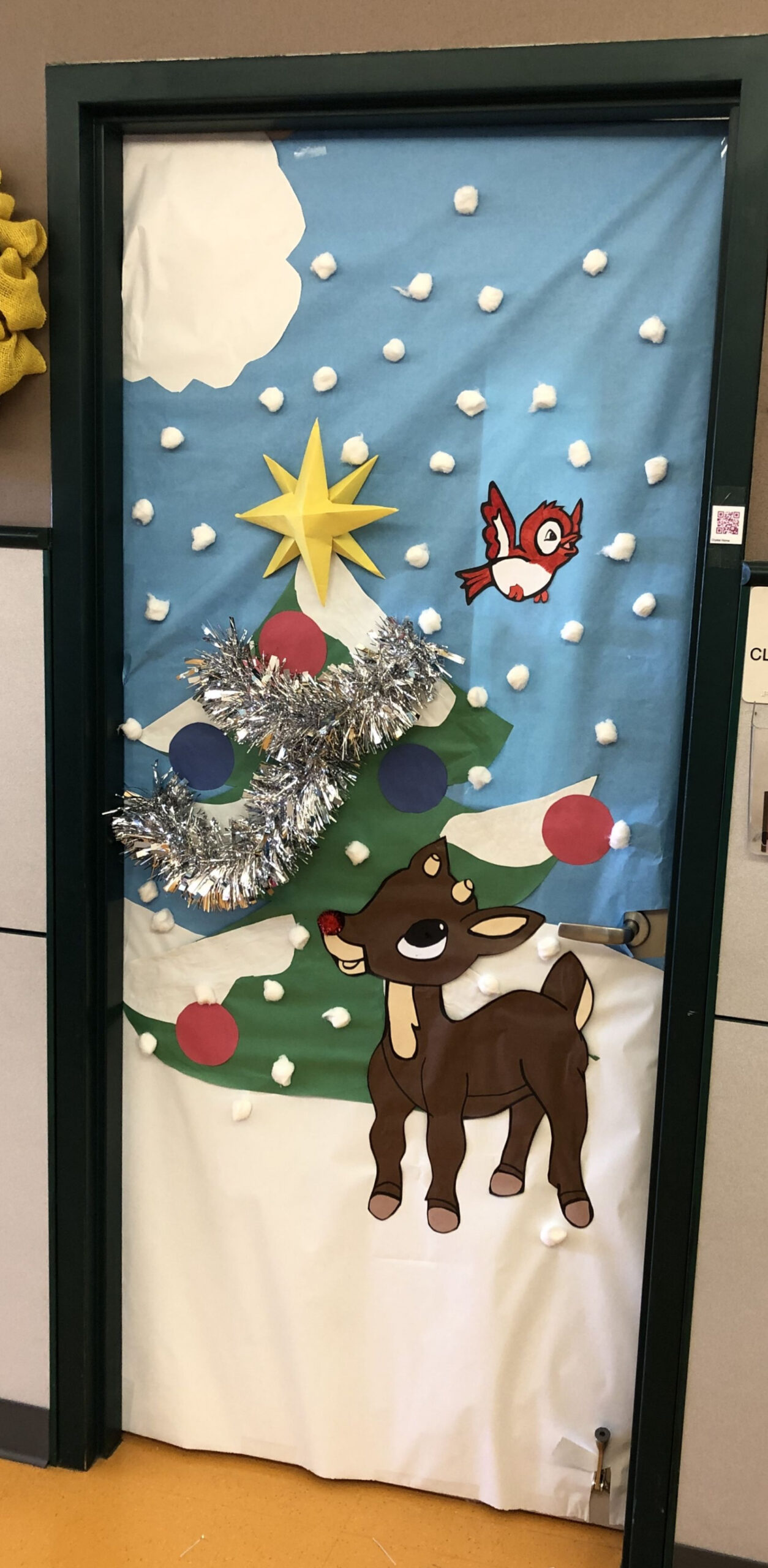 Christmas class door - Rudolph the Red Nosed Reindeer