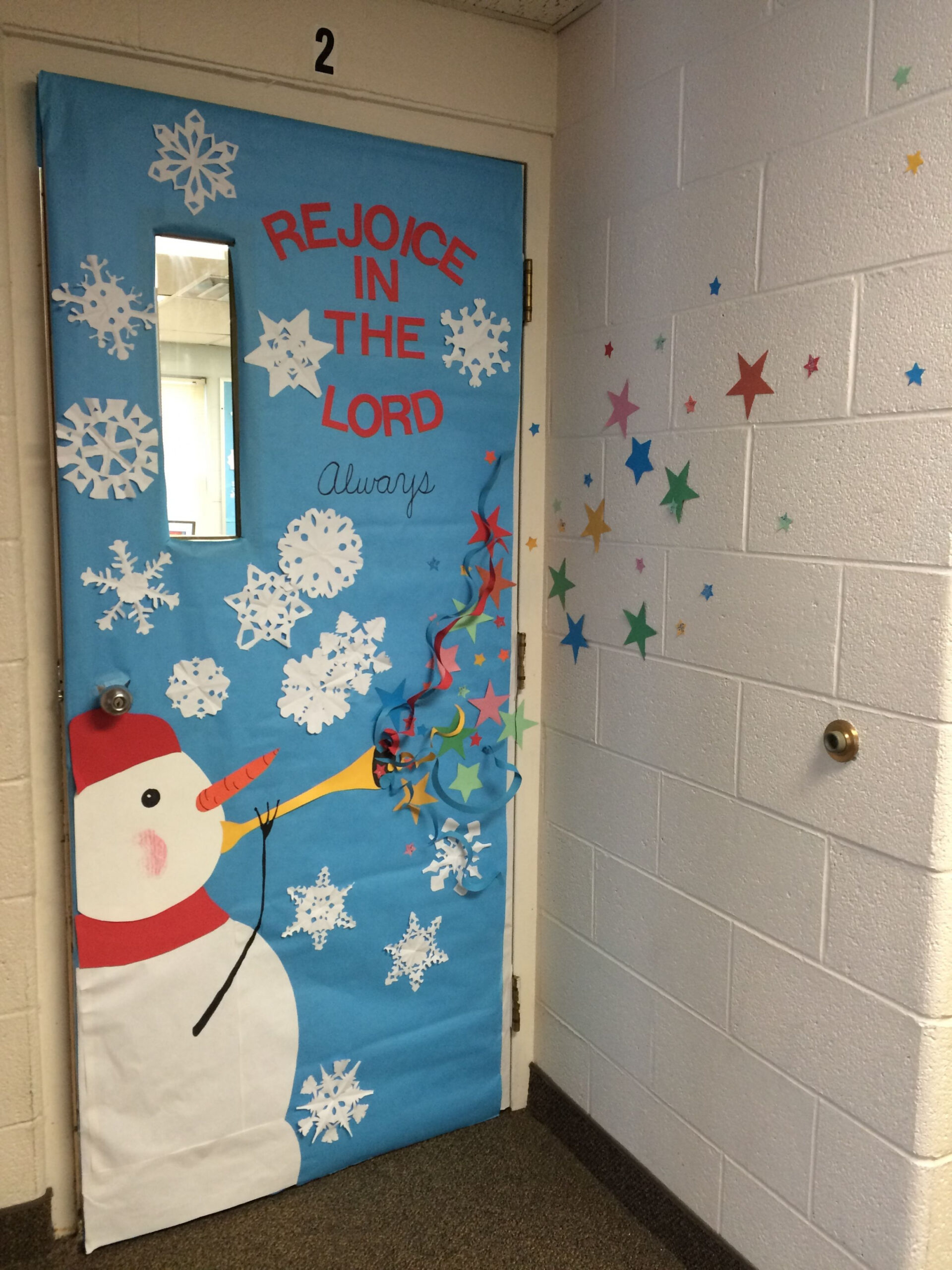 Christmas door by Mrs Pearson WHCA  Door decorations classroom