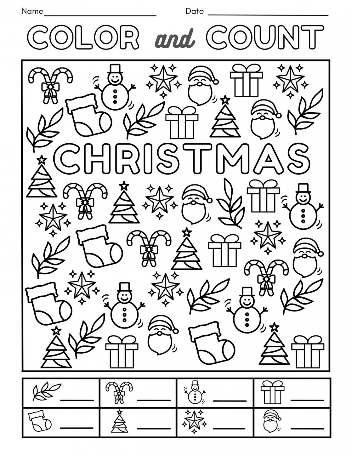 Customize + Christmas Worksheet Templates Online - Canva