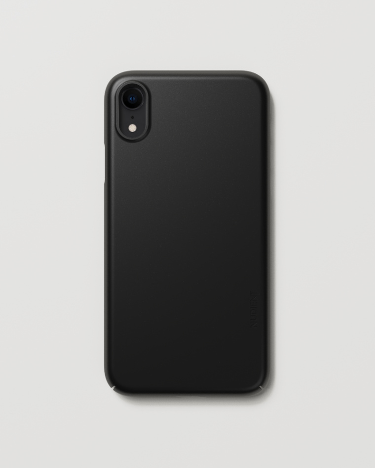 Dünne schwarze iPhone /XR Hülle