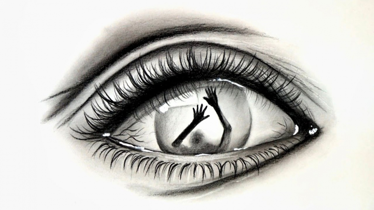 Eye Drawing Tutorial for Beginners  How to Draw a Creative Eye step by step