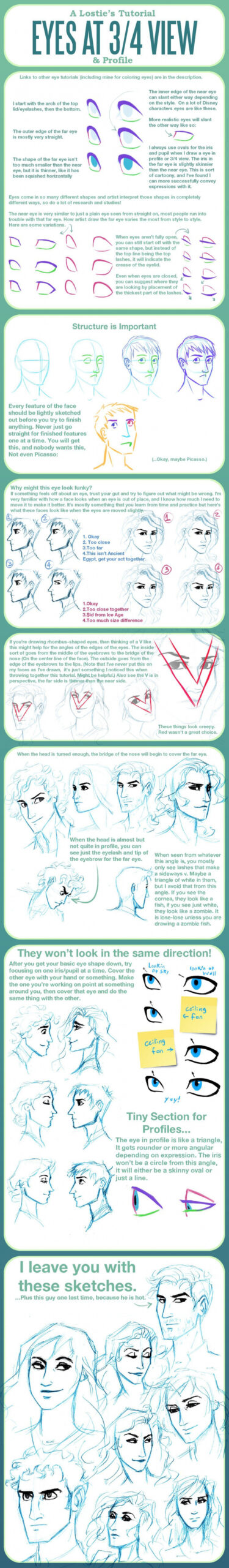 Eye Tutorial at / View and Profile by lostie on deviantART