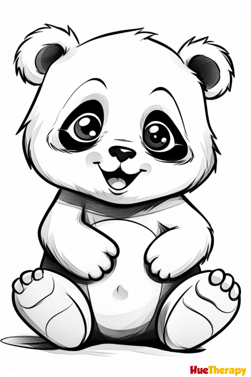 Free Printable Panda Coloring Pages for Kids  Easy animal