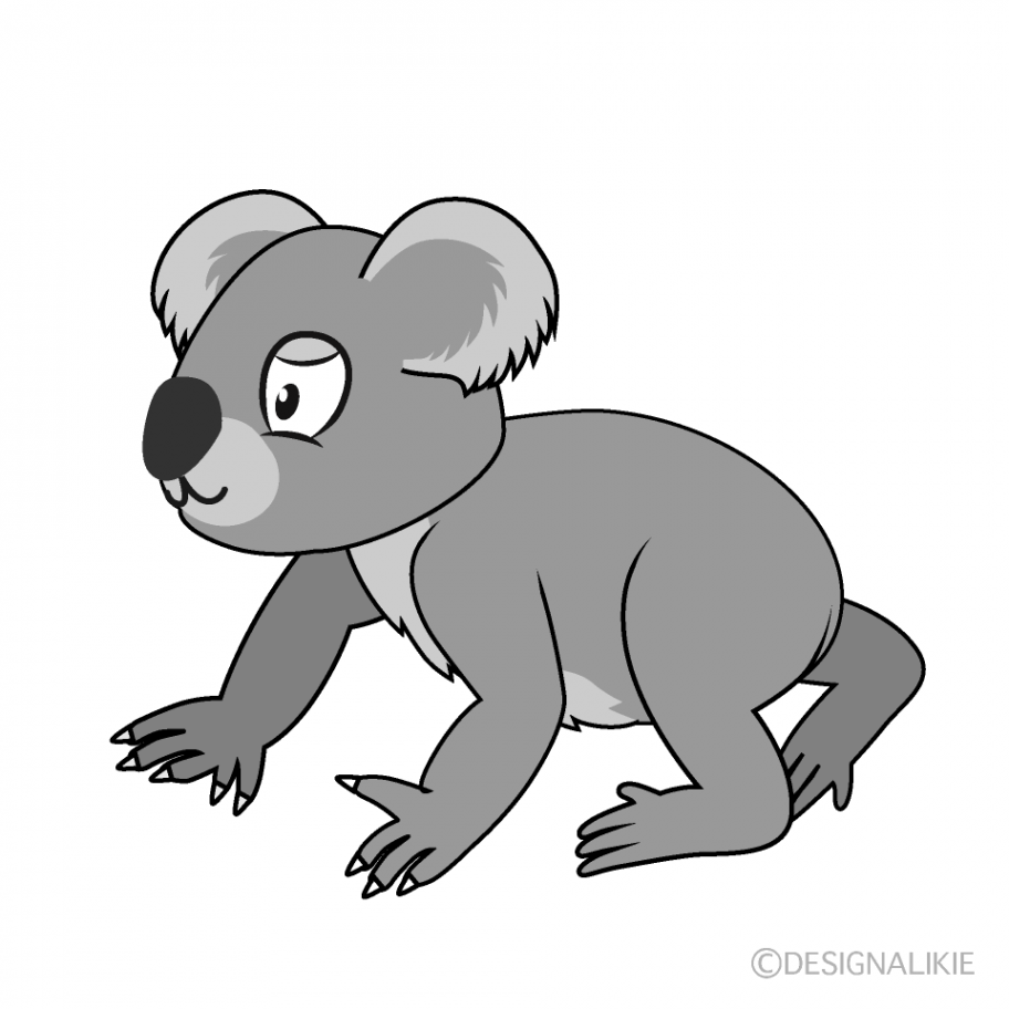 Free Walking Koala Cartoon Image｜Charatoon