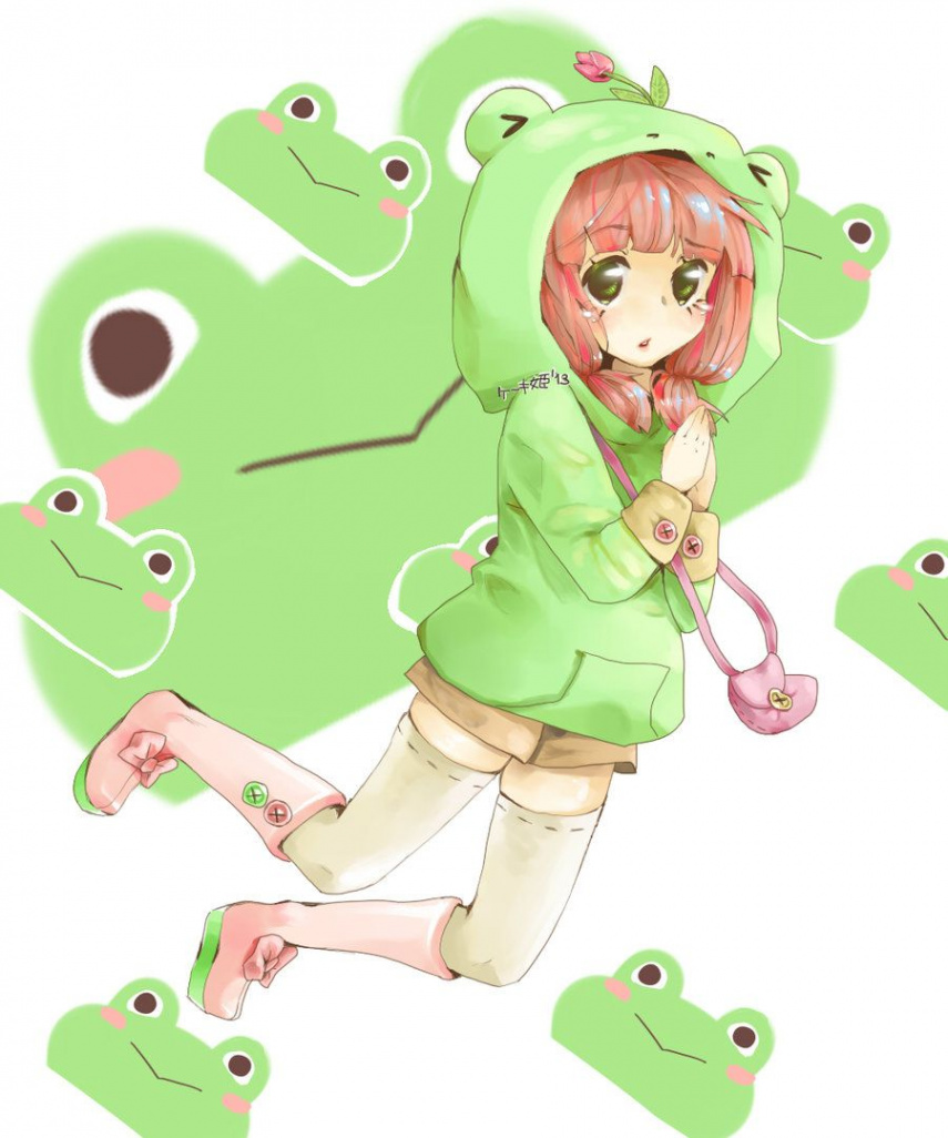 Frog Girl (Freebie)  Cute anime character, Cute frogs, Cute drawings