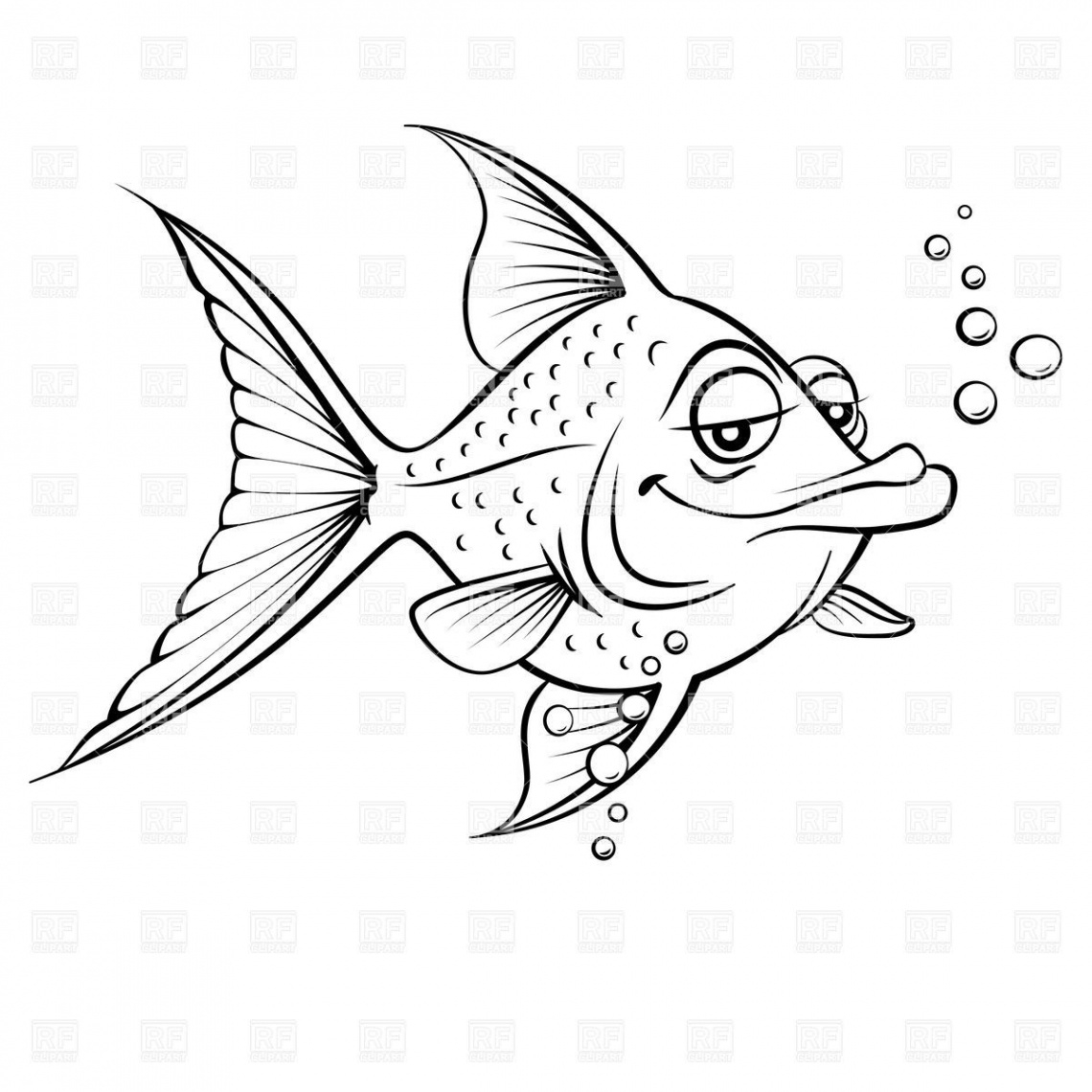 funny cartoon fish - Google Search  Fish drawings, Cartoon