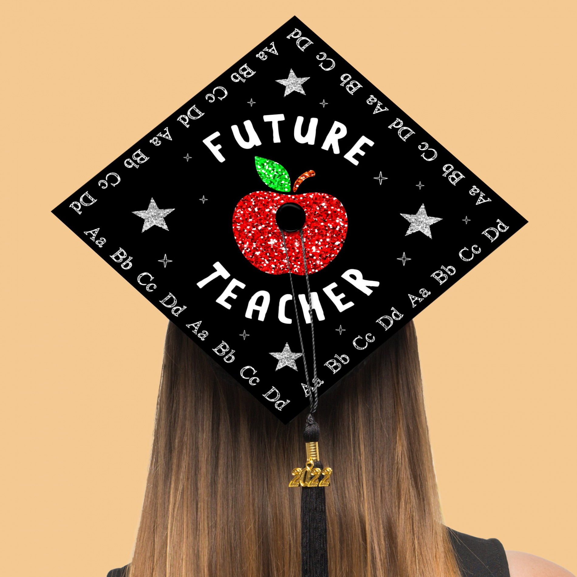 Future Teacher Graduation Cap Topper, Personalized Teacher Grad